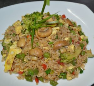 chaufa vegetariano